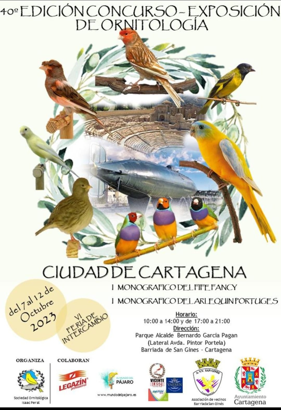 Concurso ornitologico ciudad de Cartagena 2023
