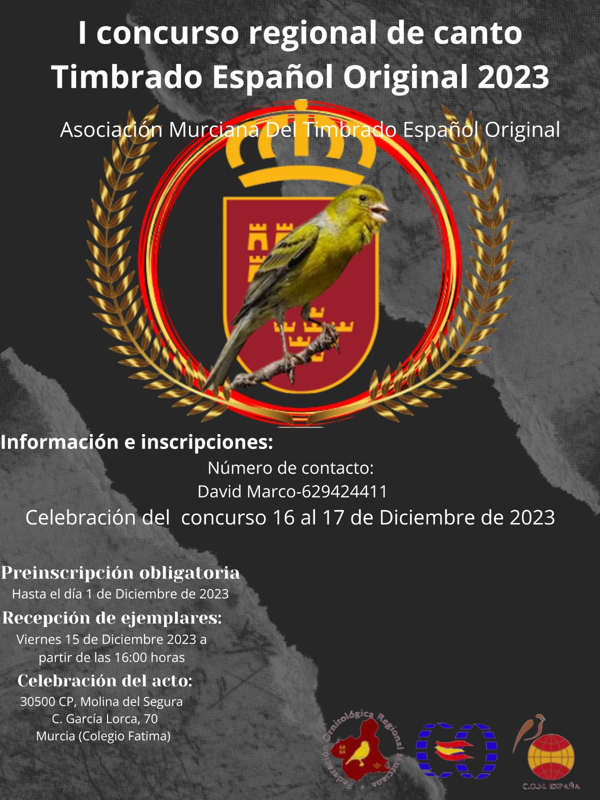 I concurso regional de canto Timbrado Español 2023